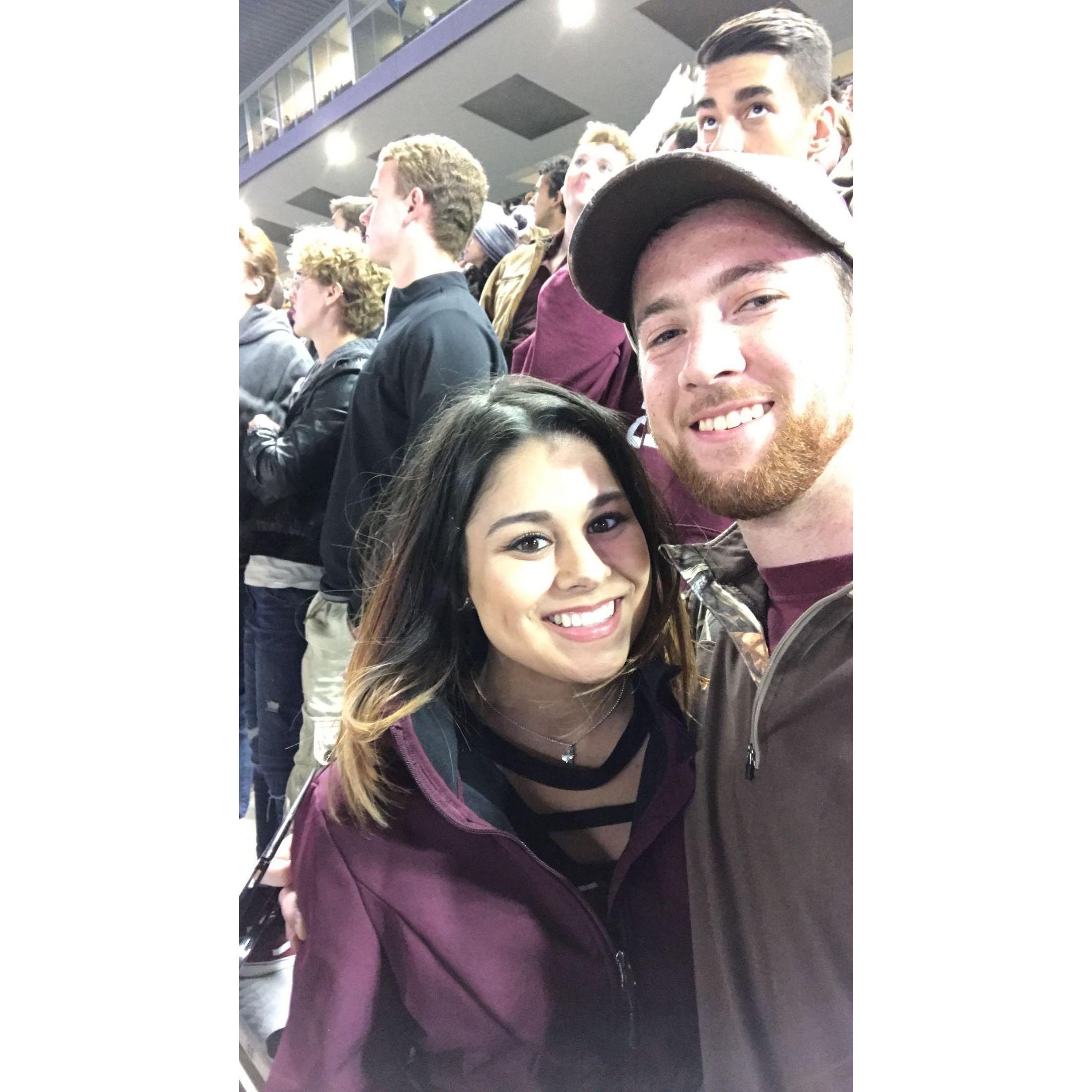 Our first A&M game picture together!