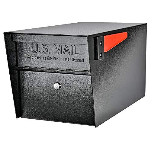 Mail Boss 7506 Mail Manager Curbside Locking Security Mailbox, Black