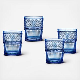 Claro Double Old Fashioned Glass, Set of 4