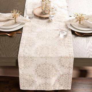 Winter Sparkle Jacquard Table Runner