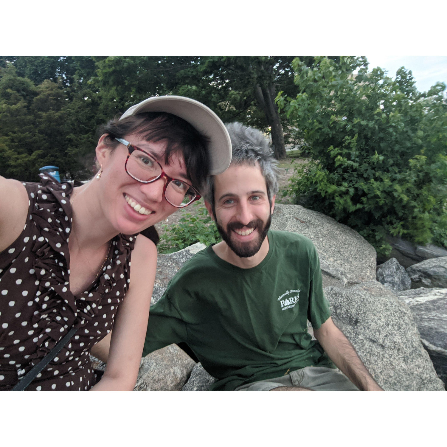 We did long-distance for a whole year. So many selfies at the train station.