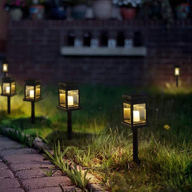 Black Low Voltage Solar Powered Pathway Light Pack