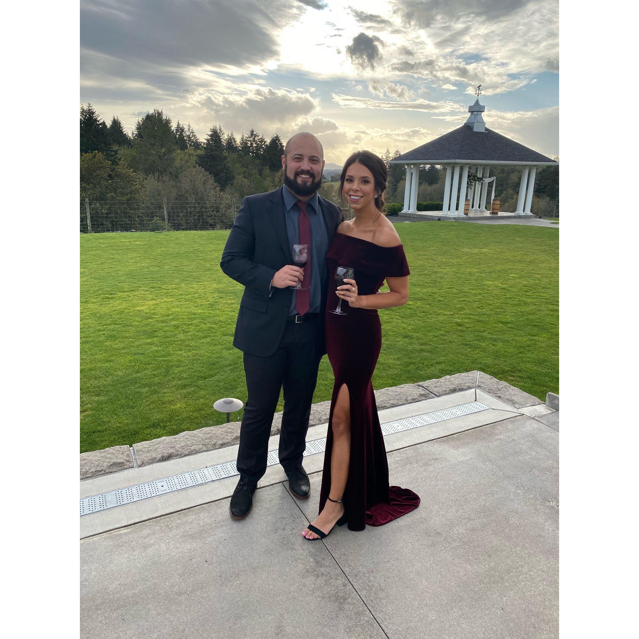At the Mabry wedding