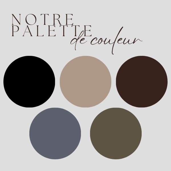 À TITRE INFORMATIF, VOICI LES COULEURS DE NOTRE MARIAGE. VOUS N'ÊTES ÉVIDEMMENT PAS OBLIGÉS DE RESPECTER CETTE THÉMATIQUE.