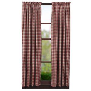 Braddock Lined Scalloped Short Curtain Panels 63" x 36"