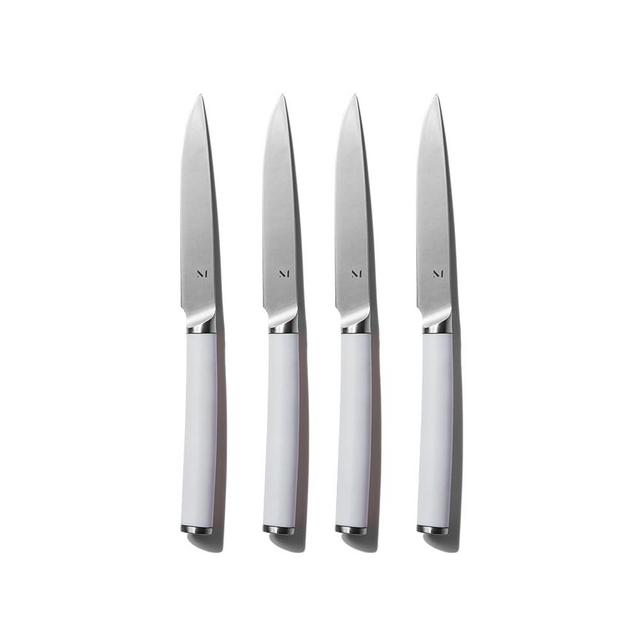 Material, Stainless Steel Steak Knives Set, 4 Knives, Razor Sharp, Matte Finish, Dishwasher Safe, Glazed