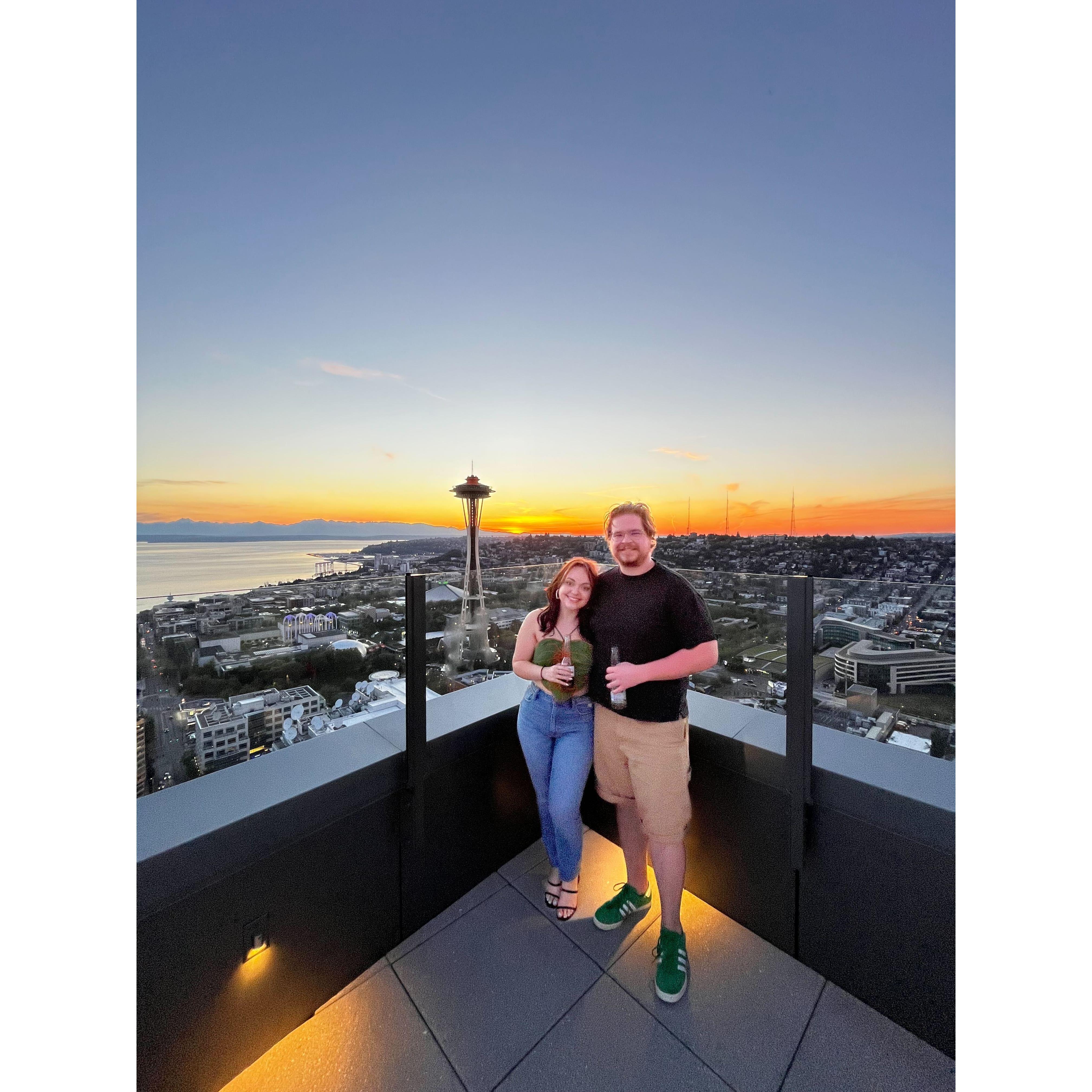 We found luv under the space needle