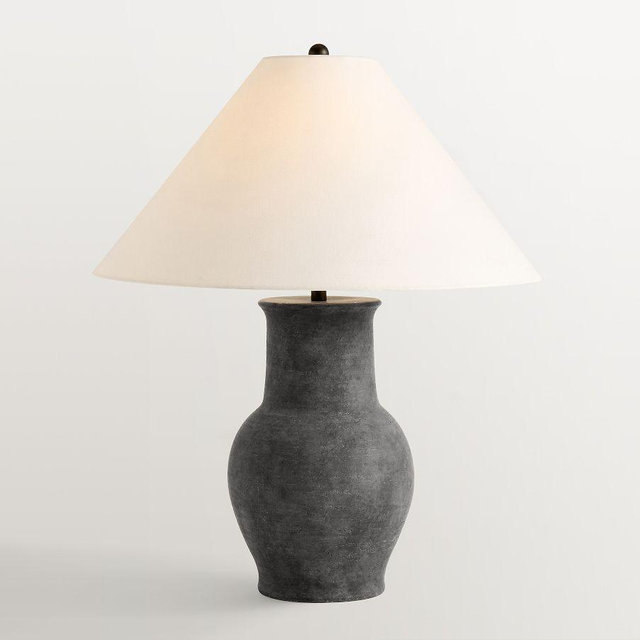 Cade Ceramic 26" Table Lamp, Rustic Black