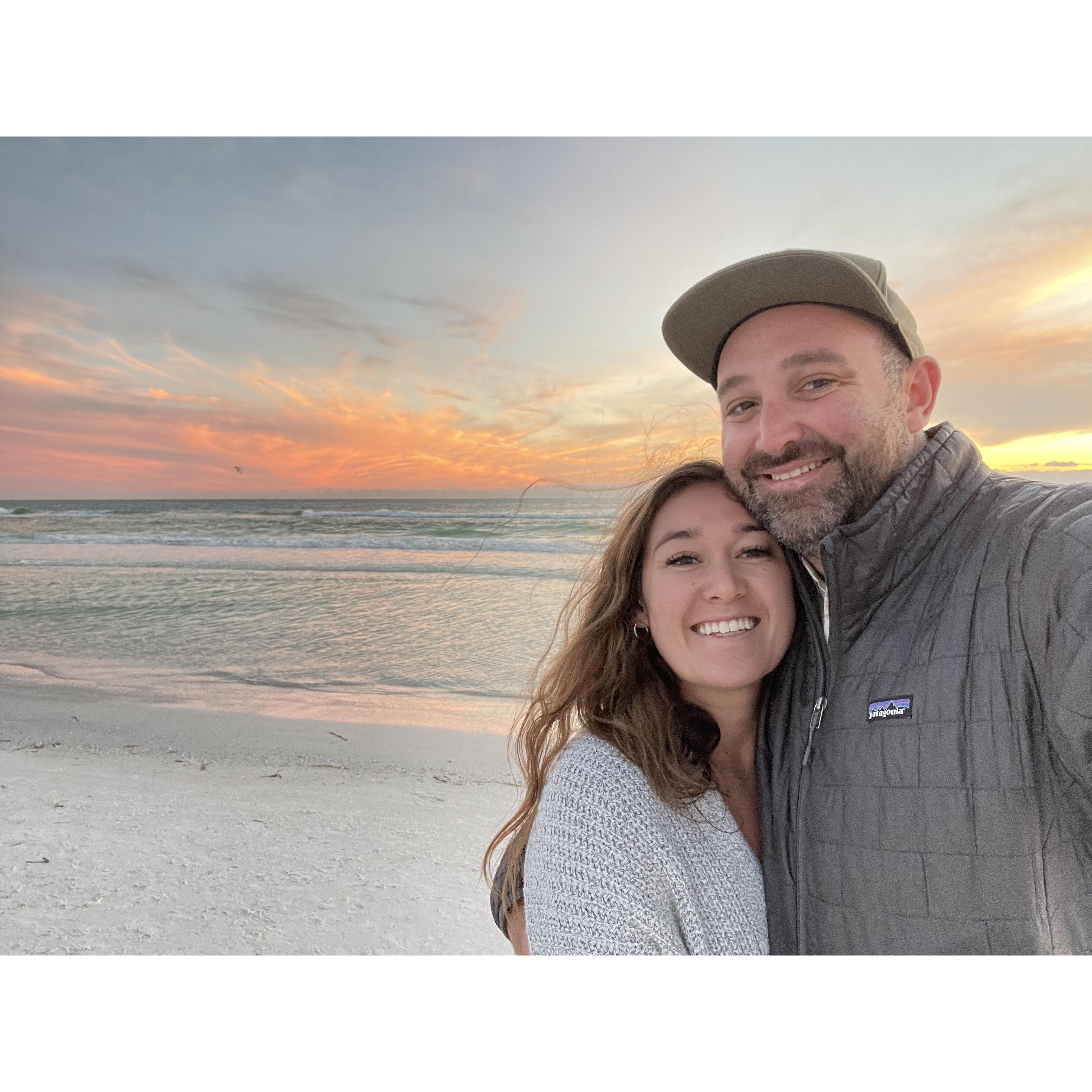 Visiting future groomsman Andrew in Florida!