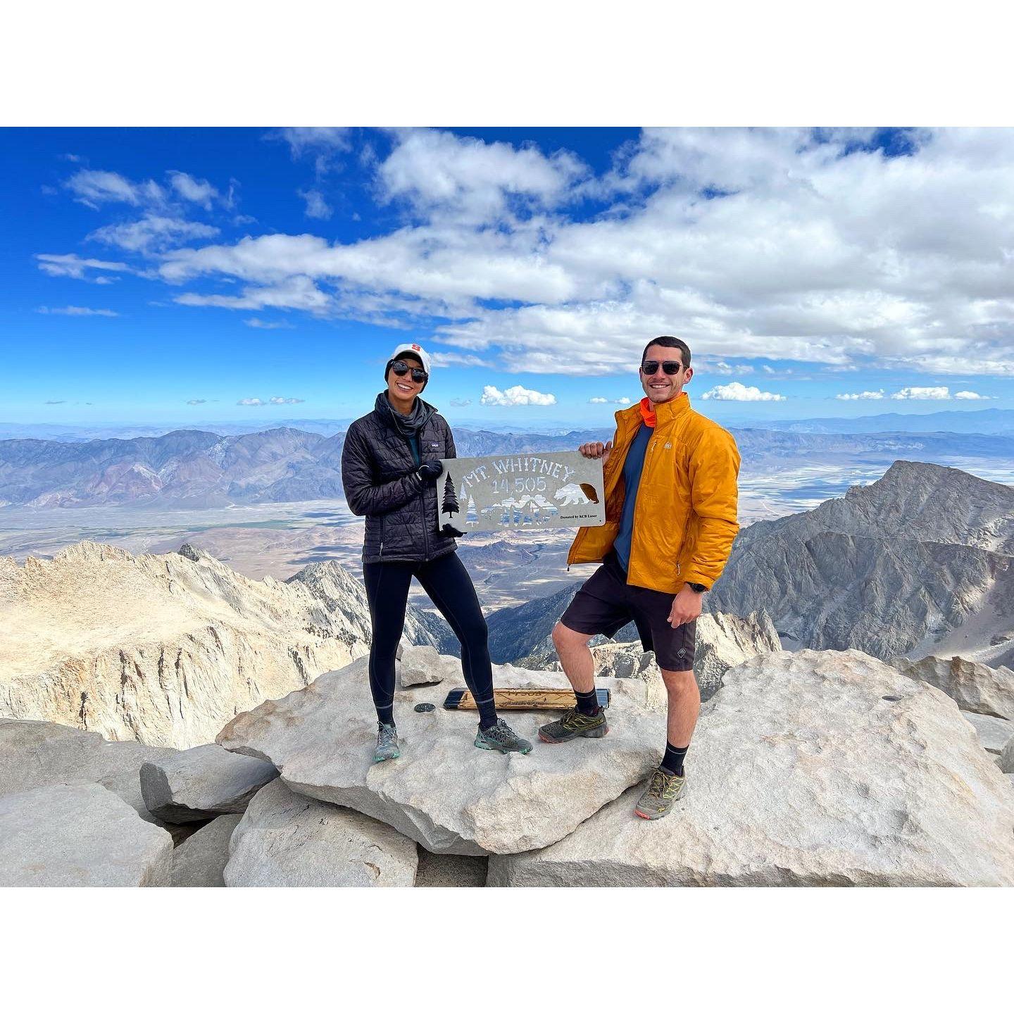 Summiting Mount Whitney together!