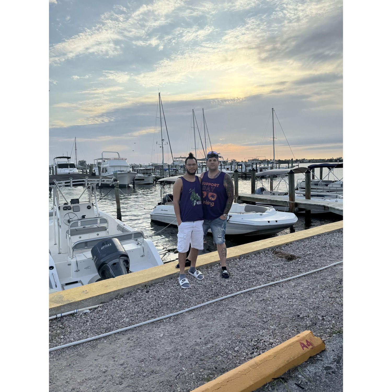 After dinner at one of our favorite restaurants in Florida.