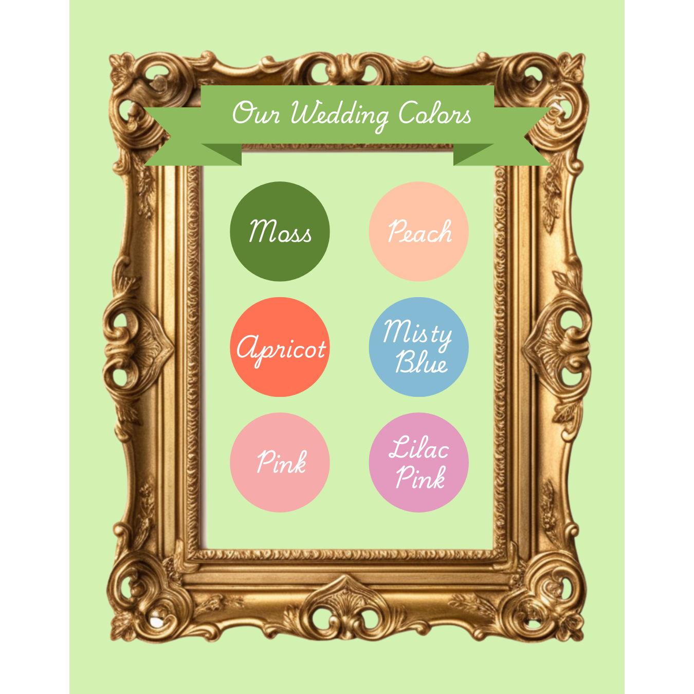 Our Wedding Colors if you'd like to coordinate!