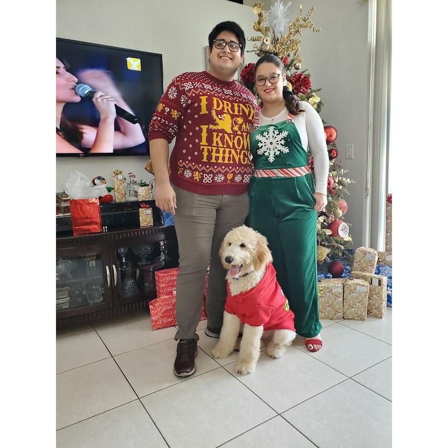 First Christmas with Cosmo!