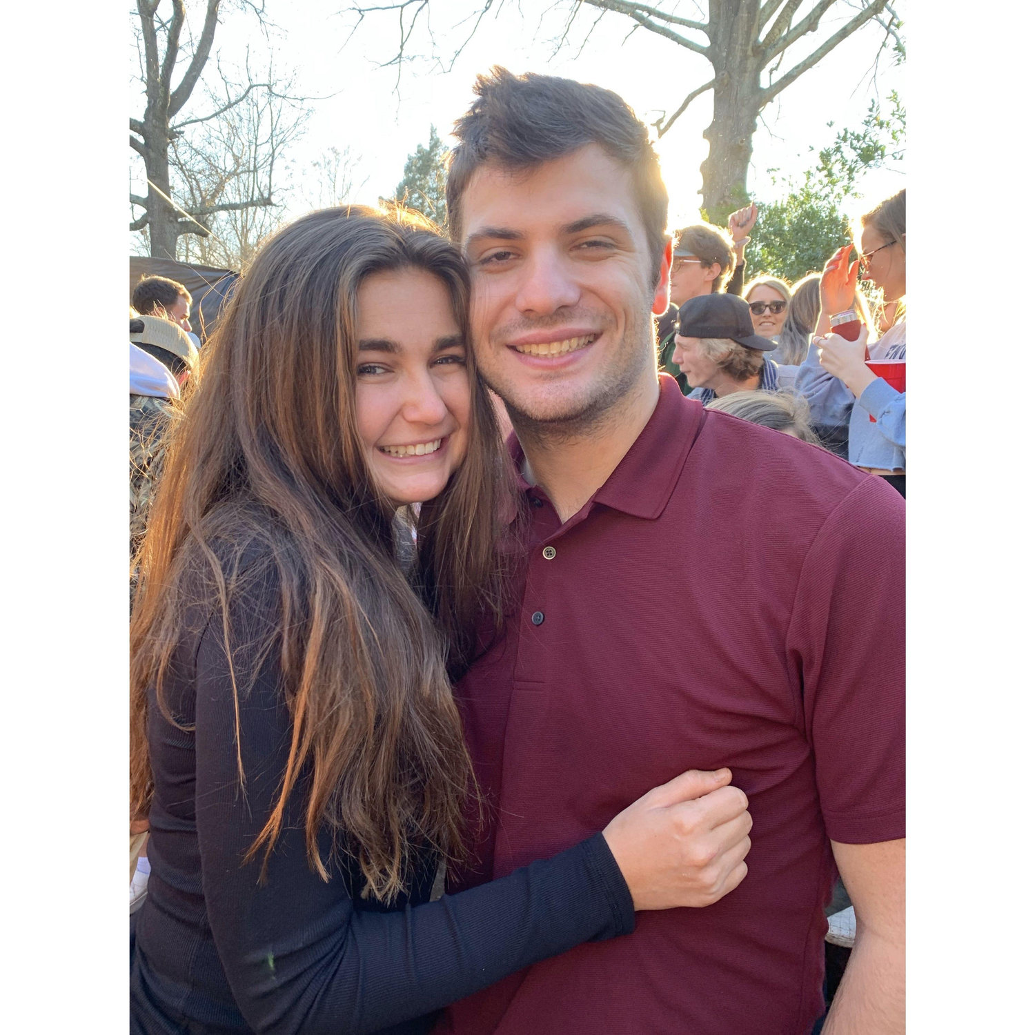 January 19, 2020: After months of texting after the fall trip to Athens, I drove out to Columbia. GC asked me to be his girlfriend right before this photo!