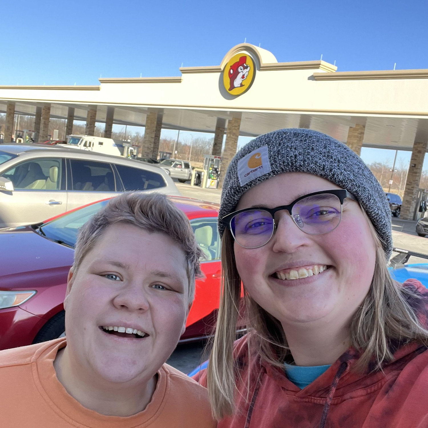 Noelle and Hannah’s first ever visit to a Buc-ee’s!