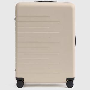 Expandable Large Check-In Suitcase in Tan