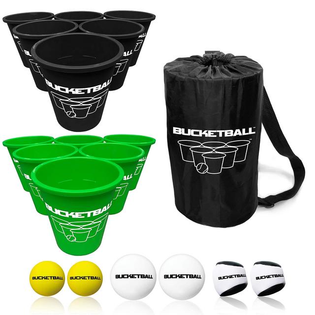 BucketBall - Team Color Edition - 12 Color Options - Ultimate Tailgate Game - Original Yard Pong Game