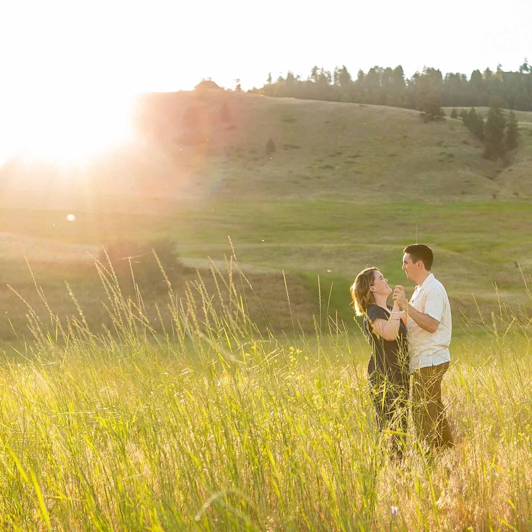 From our engagement session at Curlew lake!
