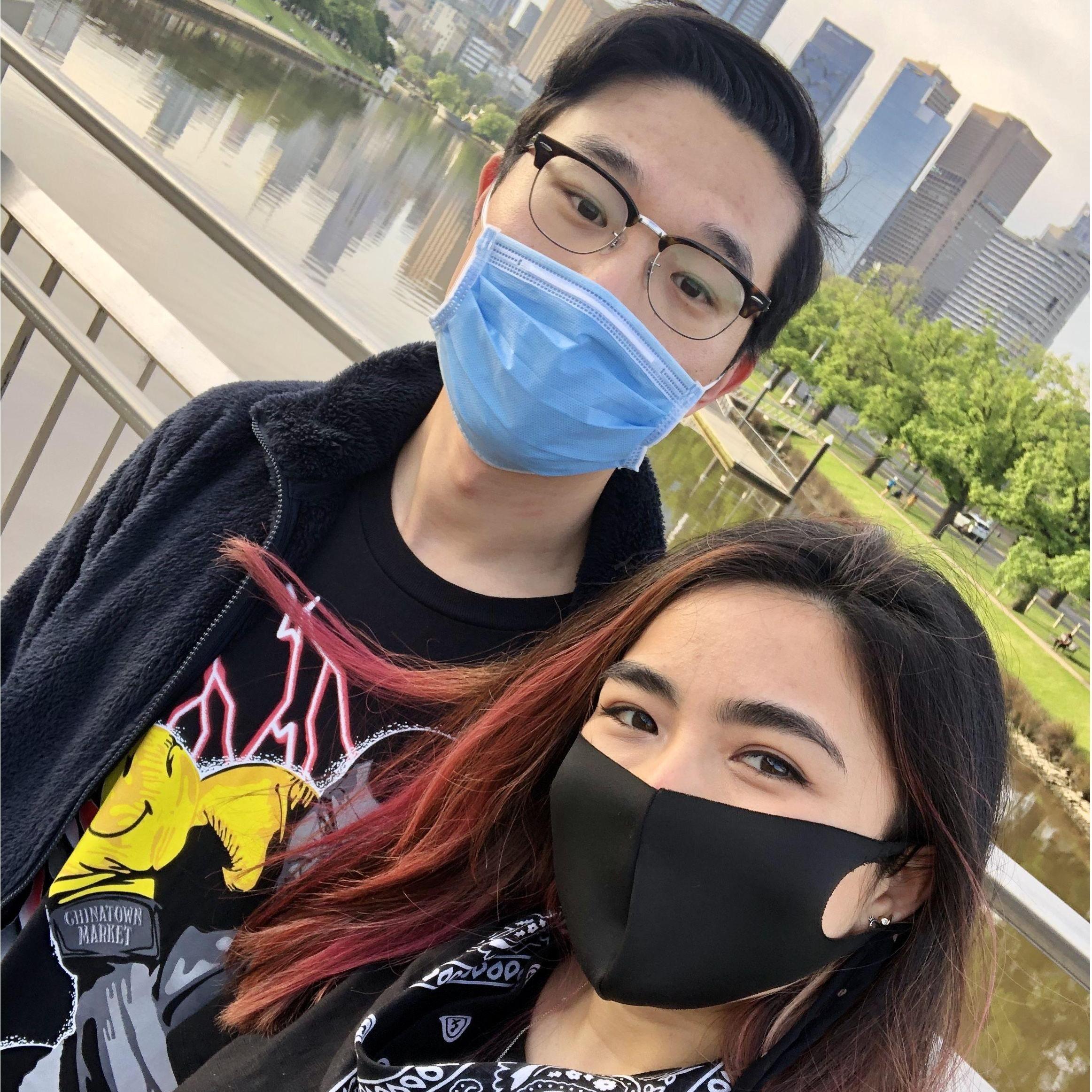 our first walk during covid. October, 2020.