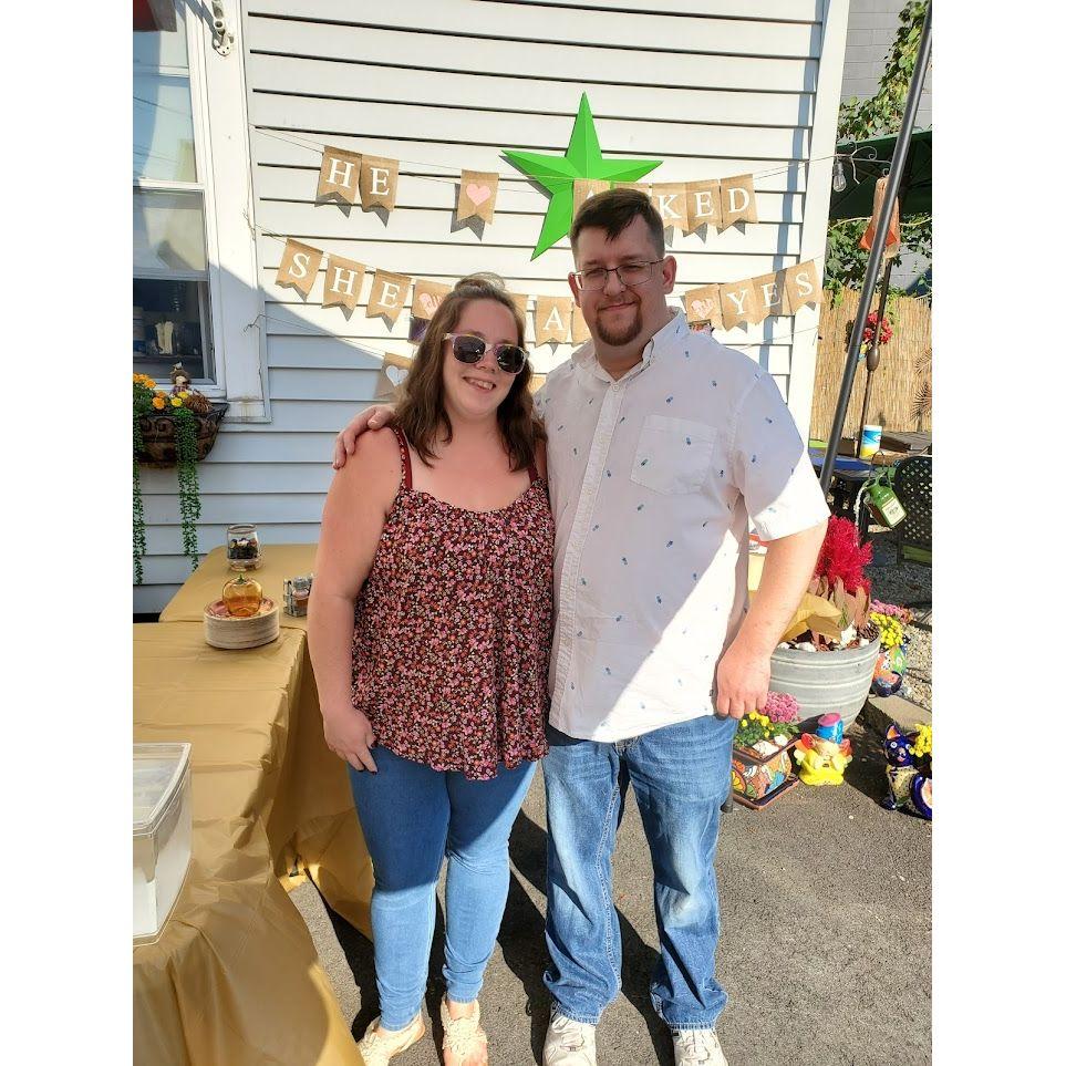 At our Engagement Party! <3