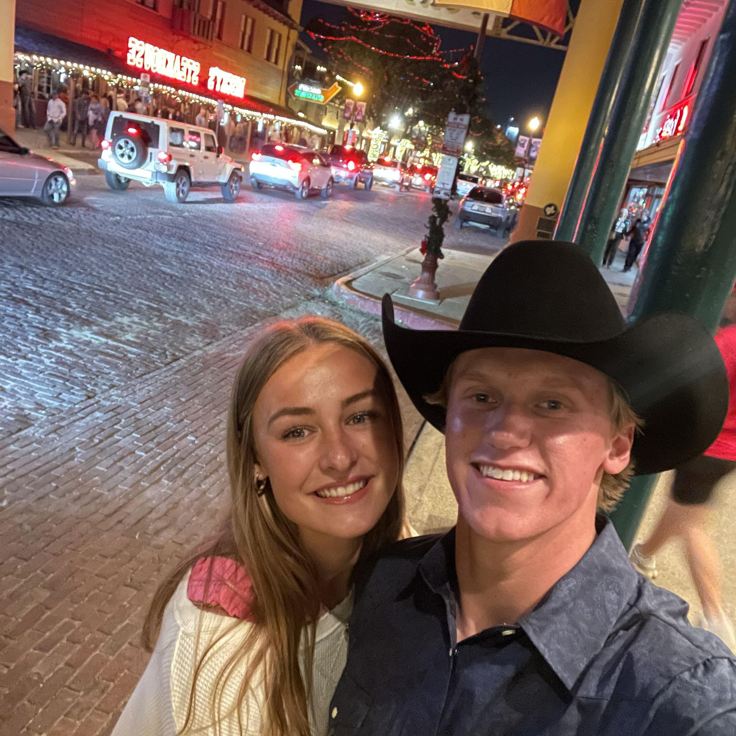 Stockyards at Christmas time