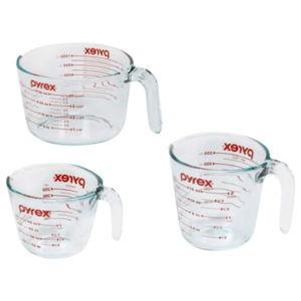 Pyrex Glass Measuring Cups (3-Pack)