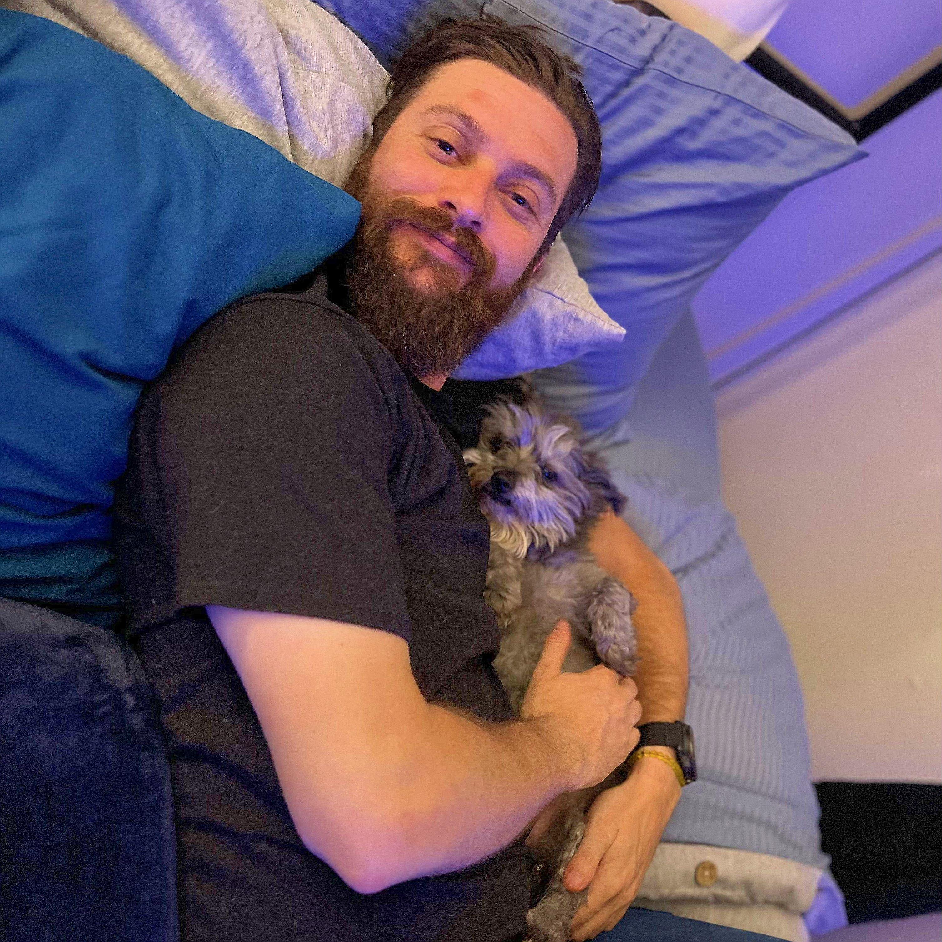 When you and your dog fall in love with the same person, you know you've picked correctly.