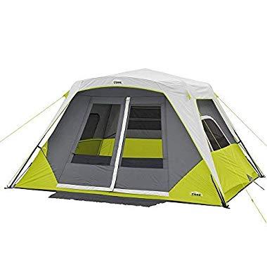 CORE 6 Person Instant Cabin Tent with Awning