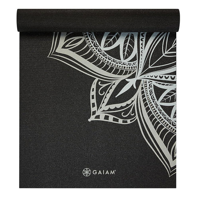 Gaiam Yoga Mat - Premium 5mm Print Thick Non Slip Exercise & Fitness Mat for All Types of Yoga, Pilates & Floor Workouts (68" x 24" x 5mm)