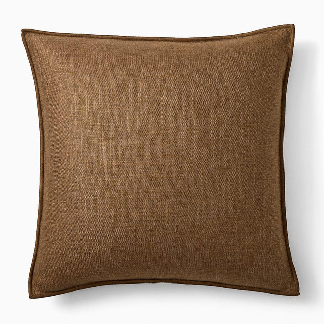 Classic Linen Pillow Cover, 20x20, Cognac