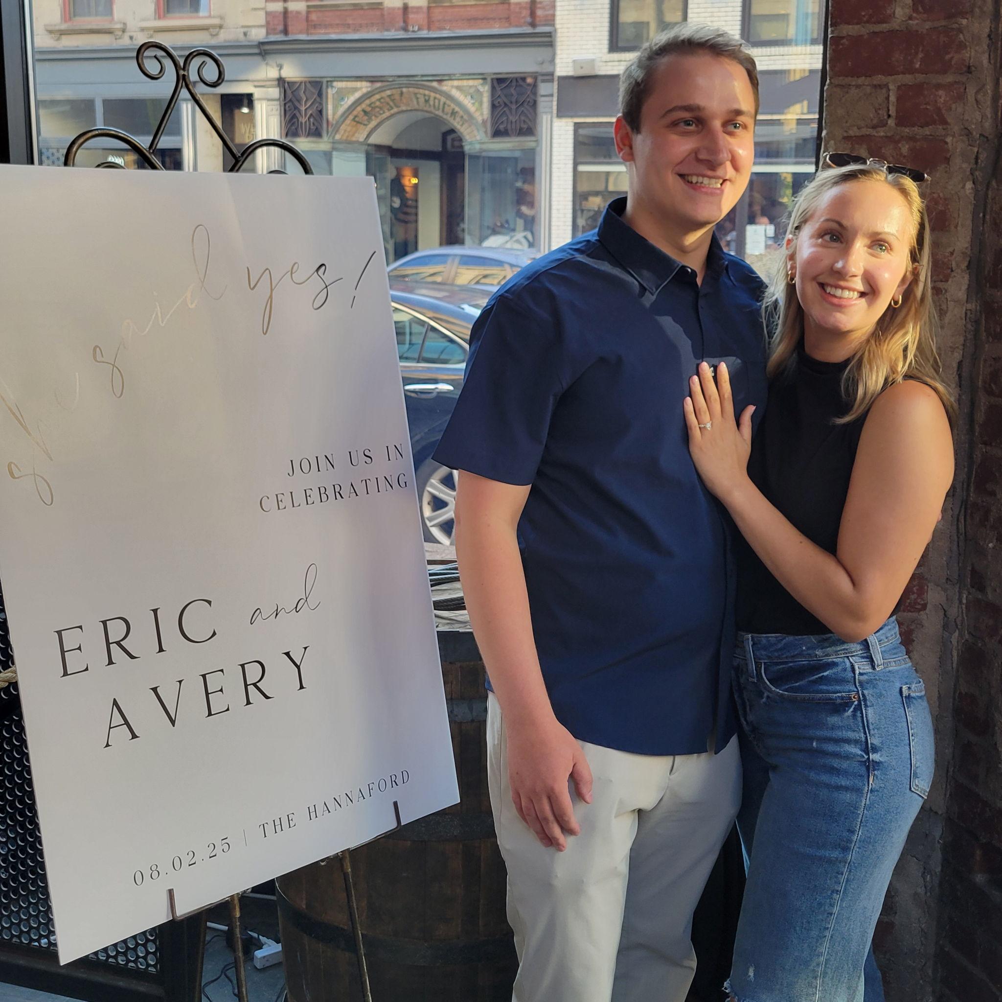 The night of our engagement