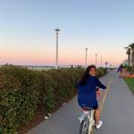 Ride bikes or run on the boardwalk