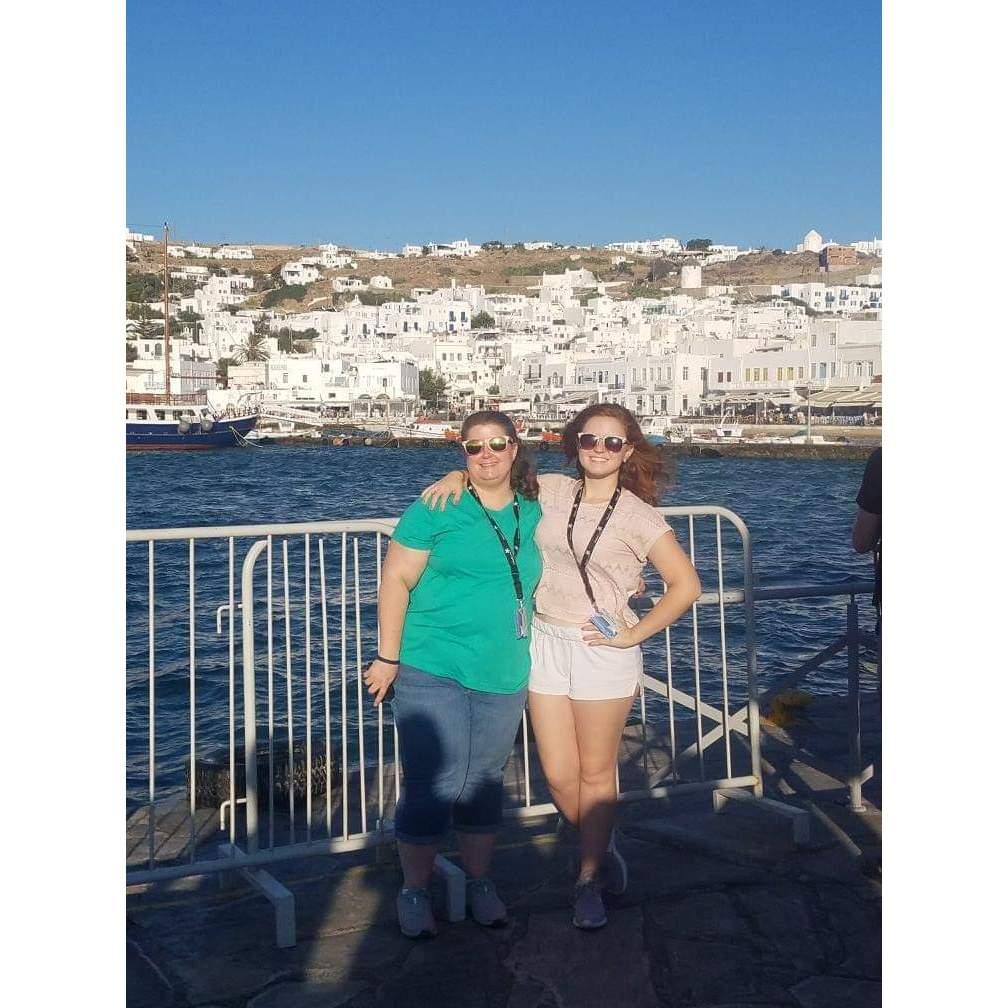 Bethany and her mom in Greece (2016)