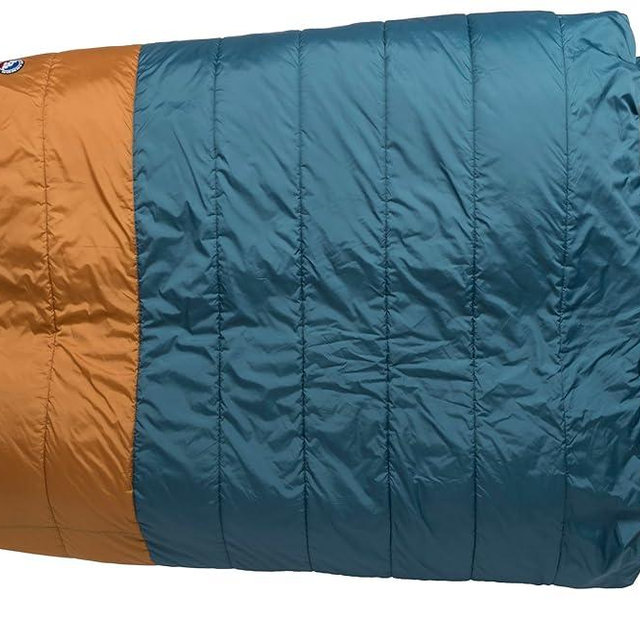 Big Agnes Dream Island 20°F Doublewide Sleeping Bag - 2-Person Sleeping Bag with Double Zipper Entry, Zip-Off Quilt, Pad Attachment System