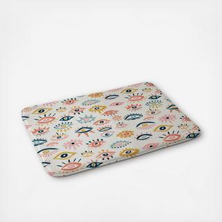 Mystic Eyes Primary Palette Memory Foam Bath Mat