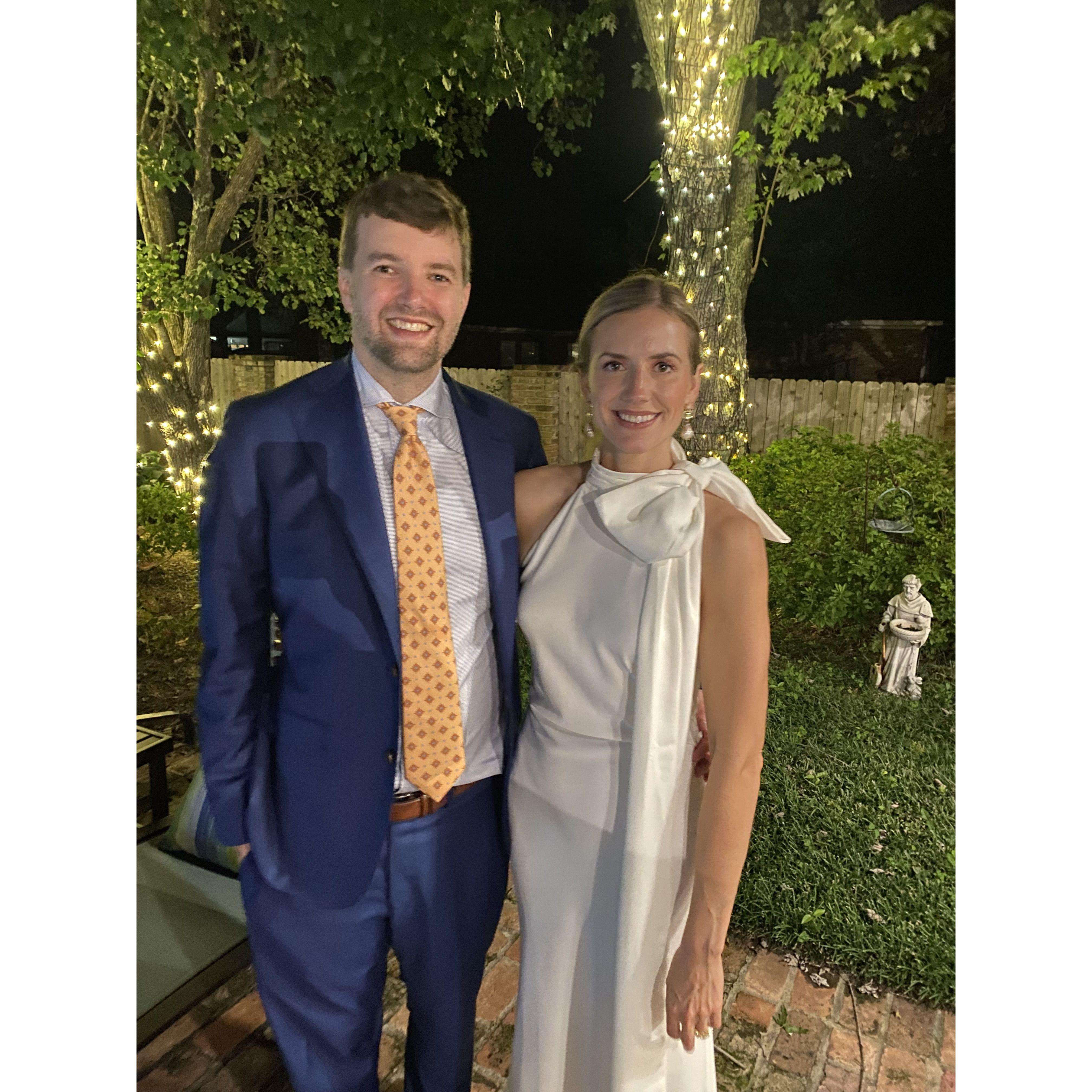 Celebrating our engagement with friends and loved ones!