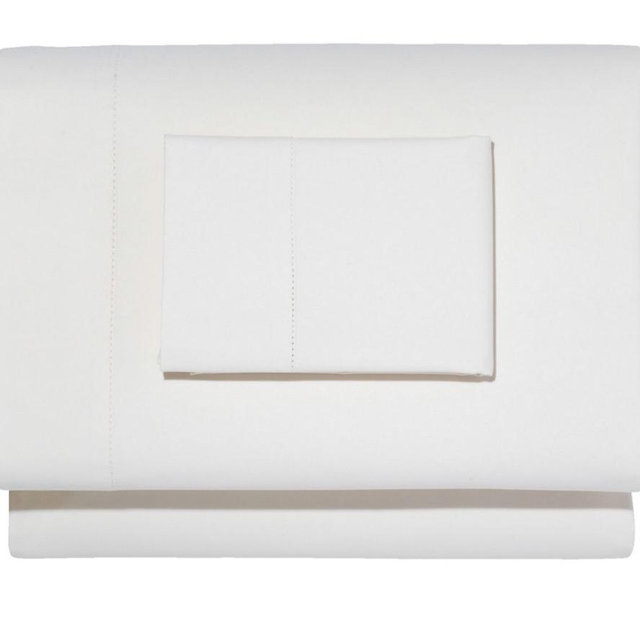White, King - 280 Thread Count Prima Cotton Percale Sheet Set