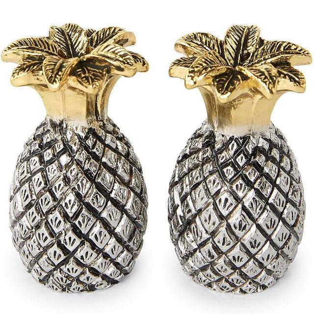 Mud Pie Pineapple Salt & Pepper Shaker Set