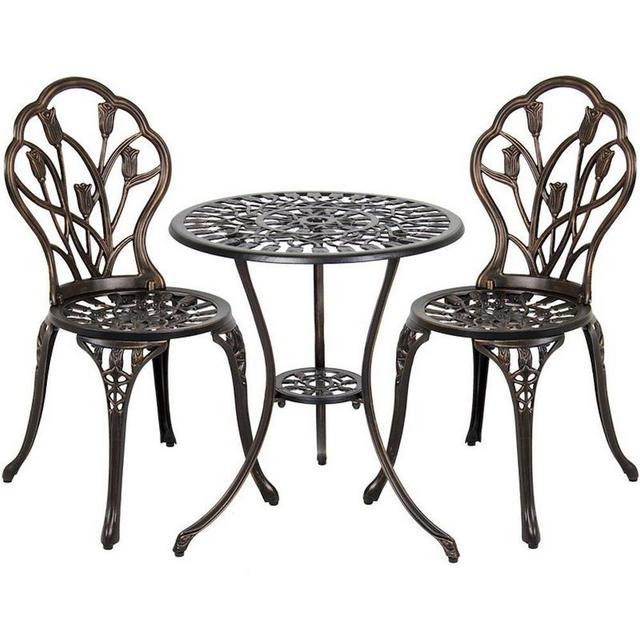 Tulip Garden 3-Piece Outdoor Bistro Set