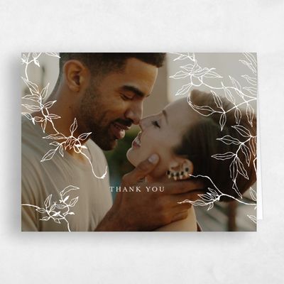 White Typography Wedding Thank You - Sinclair Portrait