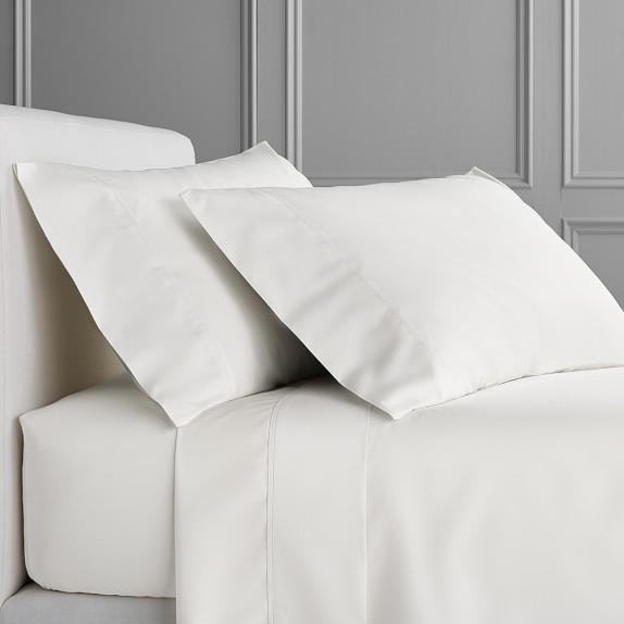 Signature Percale 400TC Bedding, Sheet Set Queen, White