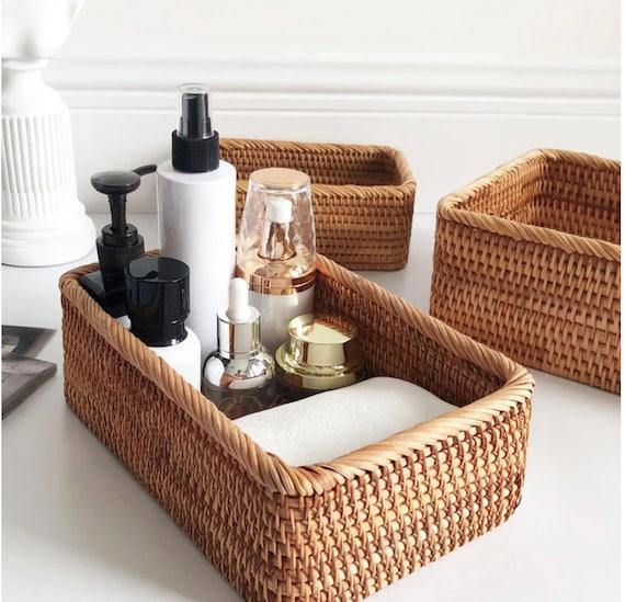 Hand-Woven Rattan Wicker Baskets