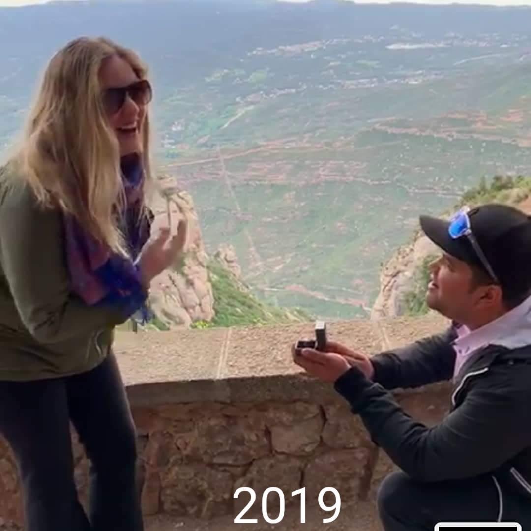 Xander proposing in Spain!