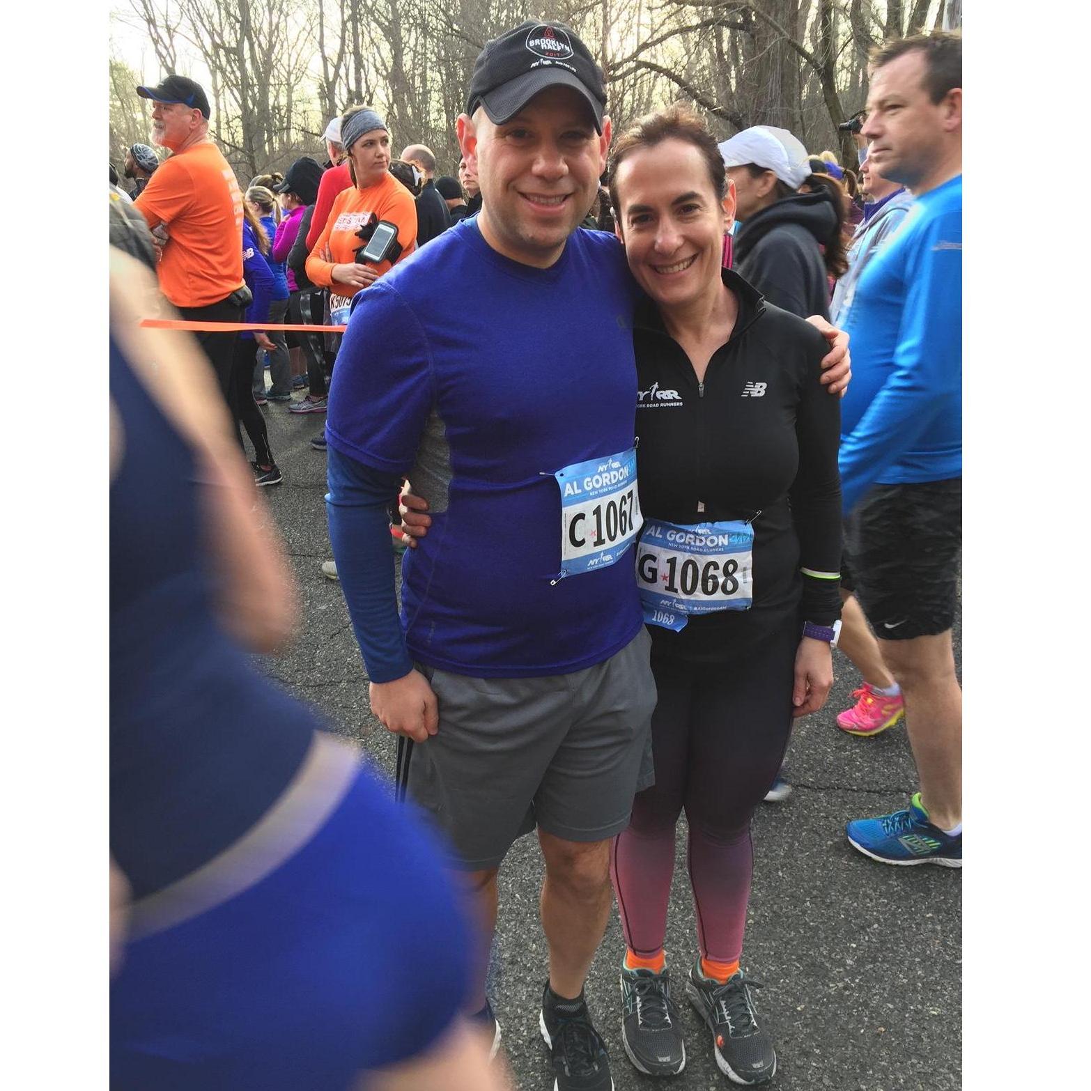 First race together + butt photobomb