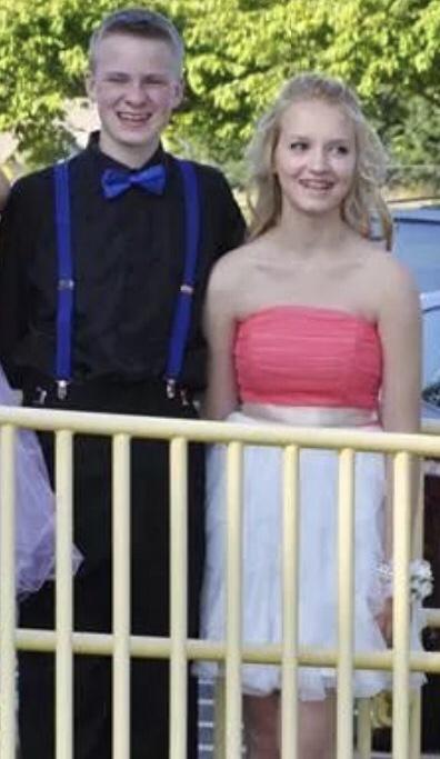 Our first picture ever! 9th grade dance!