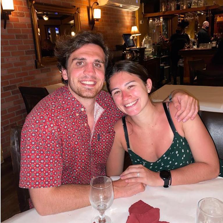 A little sunburnt at dinner on vacation at the USVI - 2021