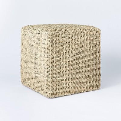 Lynwood Square Woven Cube Natural - Threshold™ designed with Studio McGee