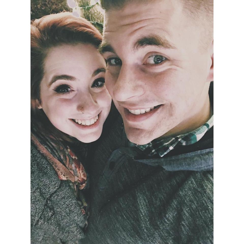 Selfie from the Christmas lights in Tulsa in 2016