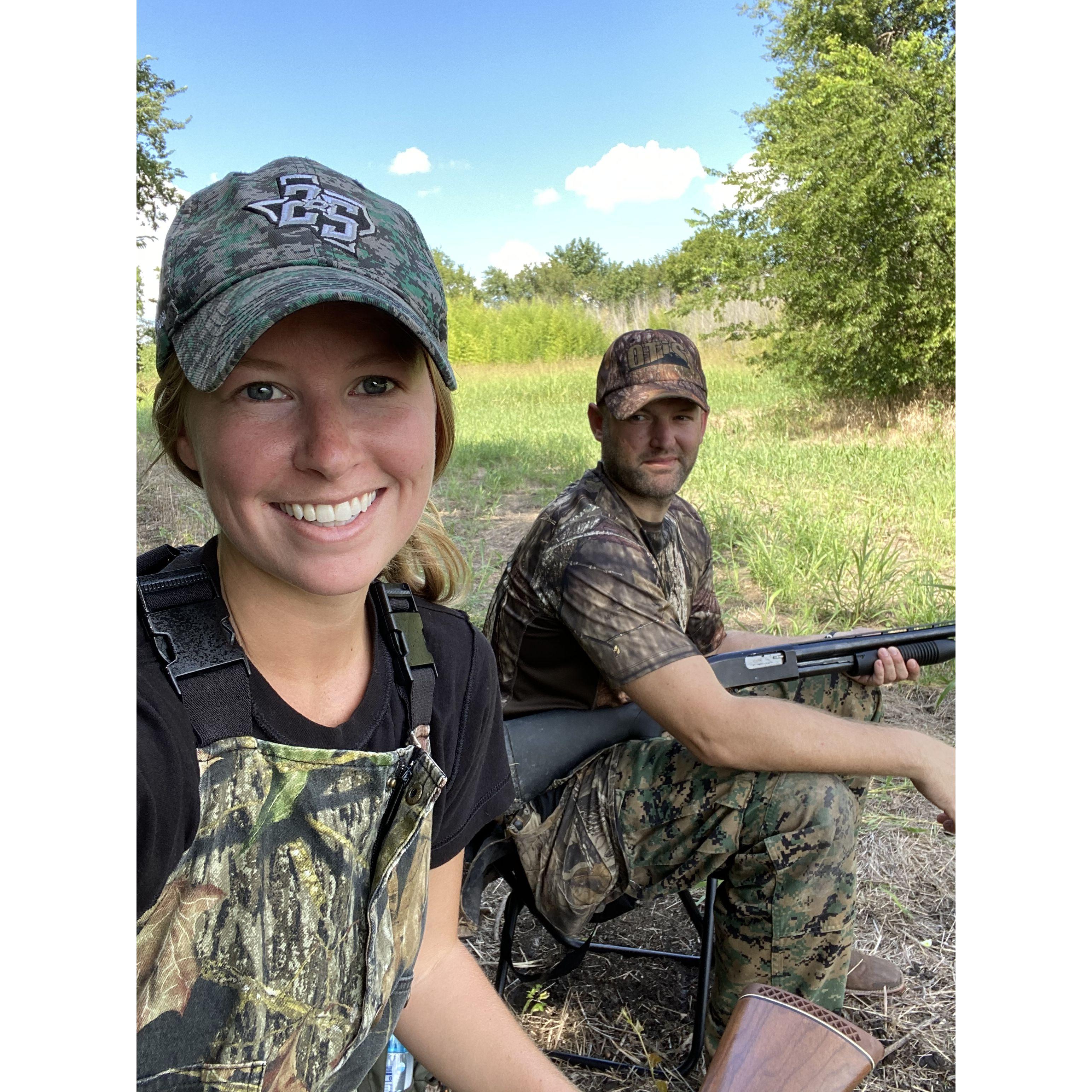 Alexa's first time dove hunting- September 2020