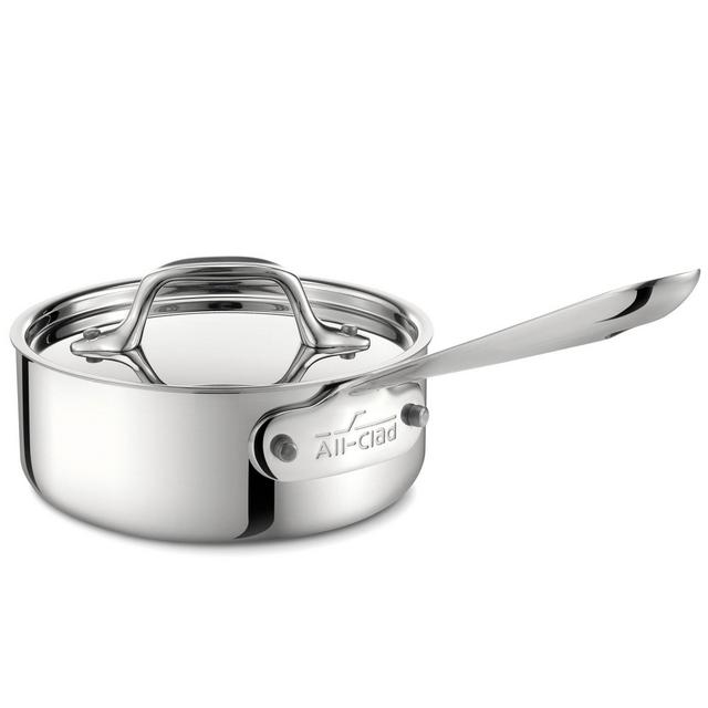 All-Clad Stainless Steel 1 qt. Covered Saucepan
